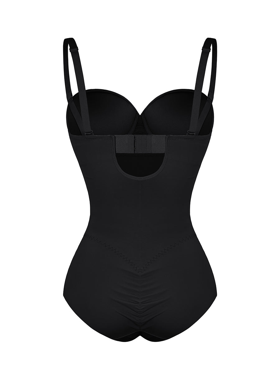 Tummy Control Cup Bra Thong Fajas Bodysuit
