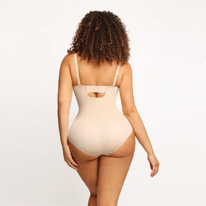 Tummy Control Cup Bra Thong Fajas Bodysuit