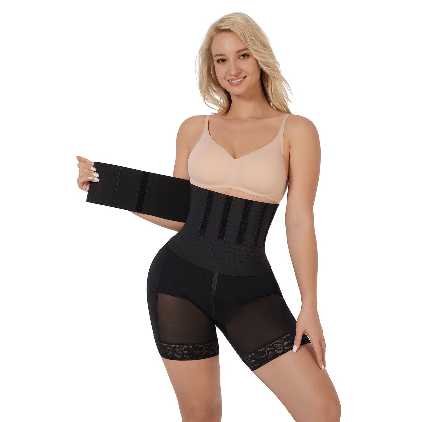 Waist Wrap Shorts Butt Lifter – Tummy Control & Slimming Waist Trainer